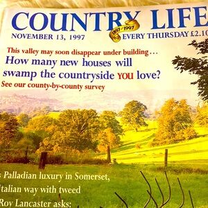 COUNTRY LIFE MAGAZINE Nov 1997 GREAT BRITAIN - BEAUTIFUL PHOTOS & ARTICL…